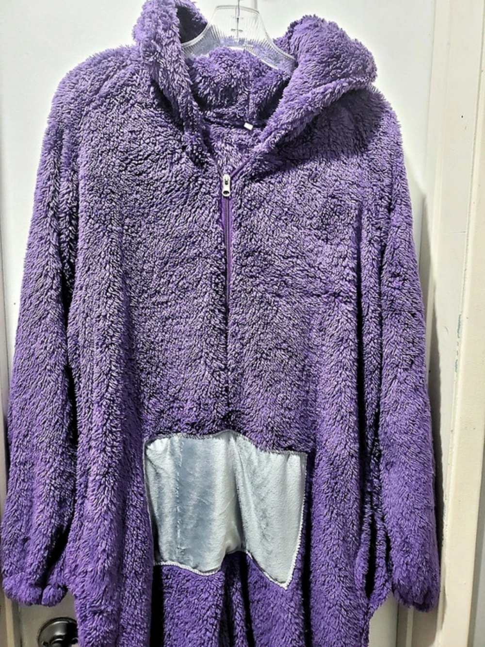 Teletubbies Tinky Winky Adult Jumpsuit Costume Purple XL